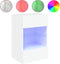 vidaXL - Tv-wandmeubels - met - LED-verlichting - 2 - st - 40x30x60,5 - cm - wit