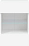 vidaXL - Tv-wandmeubels - met - LED-verlichting - 2 - st - 40x30x60,5 - cm - wit