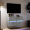 vidaXL - Tv-wandmeubels - met - LED-verlichting - 2 - st - 41x31x45 - cm - betongrijs