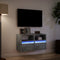 vidaXL - Tv-wandmeubels - met - LED-verlichting - 2 - st - 41x31x45 - cm - betongrijs