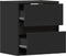 vidaXL - Tv-wandmeubels - met - LED-verlichting - 2 - st - 41x31x45 - cm - zwart