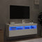 vidaXL - Tv-wandmeubels - met - LED-verlichting - 2 - st - 60x30x40 - cm - wit