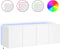 vidaXL - Tv-wandmeubels - met - LED-verlichting - 2 - st - 60x35x41 - cm - wit