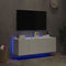 vidaXL - Tv-wandmeubels - met - LED-verlichting - 2 - st - 60x35x41 - cm - wit