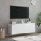 vidaXL - Tv-wandmeubels - met - LED-verlichting - 2 - st - 60x35x41 - cm - wit