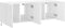vidaXL - Tv-wandmeubels - met - LED-verlichting - 2 - st - 60x35x41 - cm - wit
