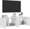 vidaXL - Tv-wandmeubels - met - LED-verlichting - 2 - st - 60x35x41 - cm - wit