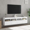 vidaXL - Tv-wandmeubels - met - LED-verlichting - 2 - st - 80x30x40 - cm - wit