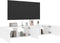vidaXL - Tv-wandmeubels - met - LED-verlichting - 2 - st - 80x35x31 - cm - wit