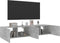 vidaXL - Tv-wandmeubels - met - LED-verlichting - 2 - st - 80x35x31 - cm - betongrijs