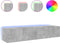vidaXL - Tv-wandmeubels - met - LED-verlichting - 2 - st - 80x35x31 - cm - betongrijs