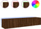vidaXL - Tv-wandmeubels - met - LED-verlichting - 2 - st - 80x35x31 - cm - bruineiken