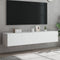 vidaXL - Tv-wandmeubels - met - LED-verlichting - 2 - st - 80x35x31 - cm - wit