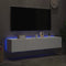 vidaXL - Tv-wandmeubels - met - LED-verlichting - 2 - st - 80x35x31 - cm - wit
