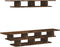 vidaXL - Tv-wandmeubelset - bewerkt - hout - bruin - eikenkleurig