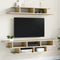 vidaXL - Tv-wandmeubelset - bewerkt - hout - sonoma - eikenkleurig