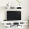 vidaXL - Tv-wandmeubelset - bewerkt - hout - wit