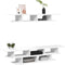 vidaXL - Tv-wandmeubelset - bewerkt - hout - wit