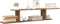 vidaXL - Tv-wandschap - 125x18x23 - cm - bewerkt - hout - artisanaal - eikenkleurig