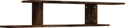 vidaXL - Tv-wandschap - 125x18x23 - cm - bewerkt - hout - gerookt - eikenkleurig