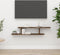 vidaXL - Tv-wandschap - 125x18x23 - cm - bewerkt - hout - gerookt - eikenkleurig