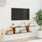 vidaXL - Tv-wandschap - 125x18x23 - cm - bewerkt - hout - oud - houtkleurig