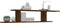 vidaXL - Tv-wandschap - 125x18x23 - cm - bewerkt - hout - bruineikenkleurig