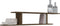 vidaXL - Tv-wandschap - 125x18x23 - cm - bewerkt - hout - bruineikenkleurig