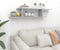 vidaXL - Tv-wandschap - 125x18x23 - cm - spaanplaat - betongrijs