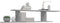 vidaXL - Tv-wandschap - 125x18x23 - cm - spaanplaat - betongrijs