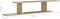vidaXL - Tv-wandschap - 125x18x23 - cm - spaanplaat - sonoma - eikenkleurig