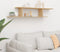 vidaXL - Tv-wandschap - 125x18x23 - cm - spaanplaat - sonoma - eikenkleurig