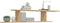 vidaXL - Tv-wandschap - 125x18x23 - cm - spaanplaat - sonoma - eikenkleurig