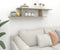 vidaXL - Tv-wandschap - 125x18x23 - cm - spaanplaat - sonoma - eikenkleurig
