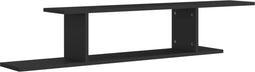 vidaXL - Tv-wandschap - 125x18x23 - cm - spaanplaat - zwart