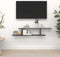 vidaXL - Tv-wandschap - 125x18x23 - cm - spaanplaat - zwart