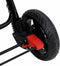 vidaXL - Tweelingkinderwagen - tandem - staal - rood