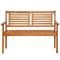 vidaXL - Tweezits - tuinbank - 120 - cm - massief - eucalyptushout