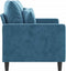 vidaXL - Tweezitsbank - 120 - cm - fluweel - blauw