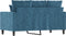 vidaXL - Tweezitsbank - 120 - cm - fluweel - blauw