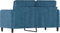 vidaXL - Tweezitsbank - 120 - cm - fluweel - blauw