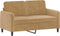 vidaXL - Tweezitsbank - 120 - cm - fluweel - bruin