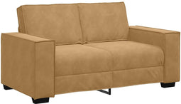 vidaXL - Tweezitsbank - 120 - cm - fluweel - bruin