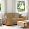 vidaXL - Tweezitsbank - 120 - cm - fluweel - bruin