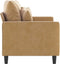vidaXL - Tweezitsbank - 120 - cm - fluweel - bruin