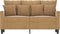 vidaXL - Tweezitsbank - 120 - cm - fluweel - bruin
