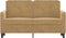 vidaXL - Tweezitsbank - 120 - cm - fluweel - bruin