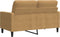 vidaXL - Tweezitsbank - 120 - cm - fluweel - bruin