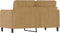 vidaXL - Tweezitsbank - 120 - cm - fluweel - bruin