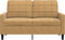 vidaXL - Tweezitsbank - 120 - cm - fluweel - bruin